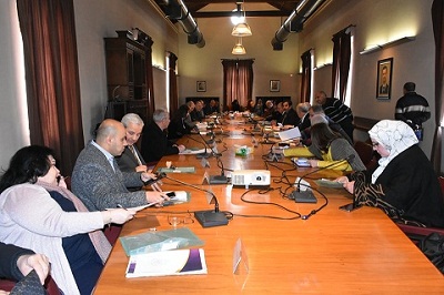 مجلس ممارسة المهنة بجامعة دمشق يناقش آليات تفعيل العمل المهني في الجامعة.