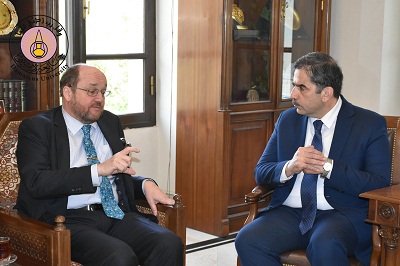 تعزيز علاقات التعاون العلمي والثقافي بين القائم بأعمال سفارة النمسا  وجامعة دمشق 